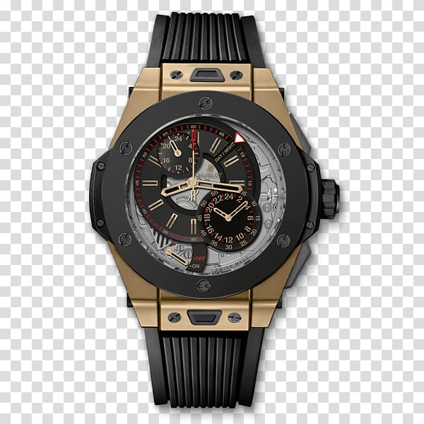 International Watch Company Chronograph Gold Power reserve indicator, watch transparent background PNG clipart
