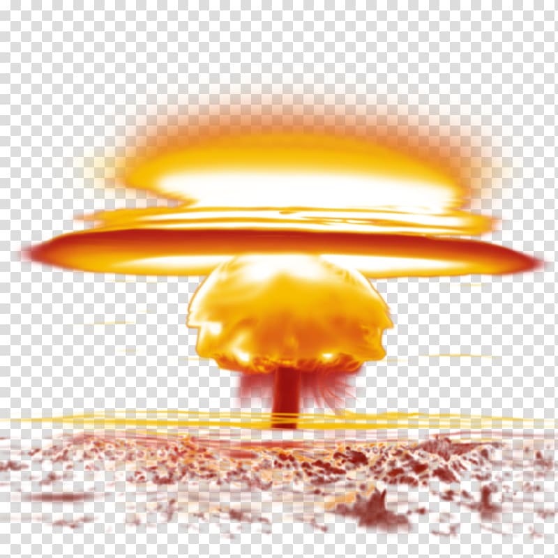Nuclear explosion transparent background PNG clipart