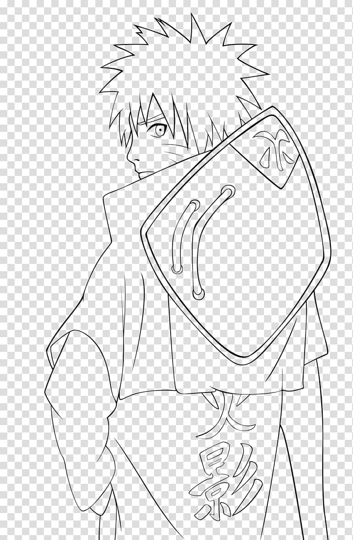 Line art Drawing Pencil Coloring book Naruto, pencil transparent background PNG clipart