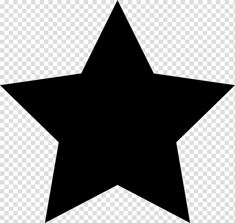 Star Computer Icons , black star transparent background PNG clipart