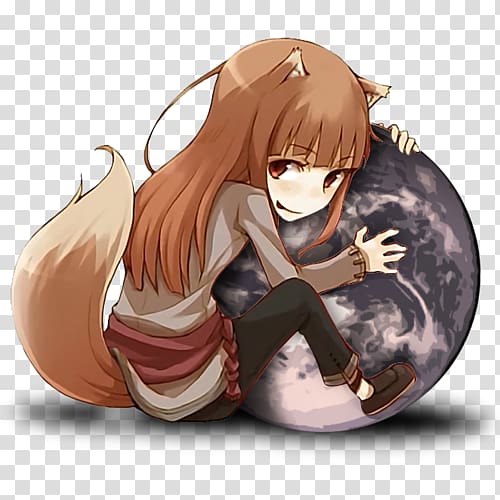 Spice and Wolf Chibi Anime Animation Manga, spice and wolf transparent background PNG clipart