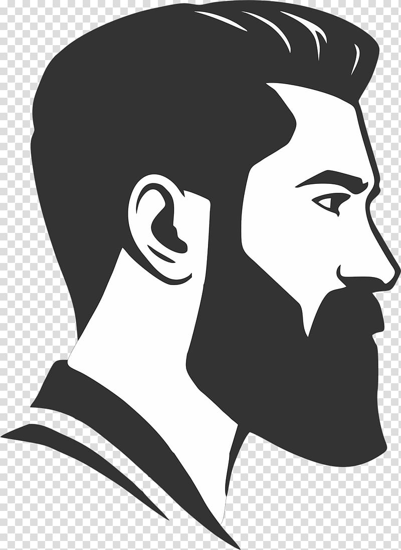 bearded man illustration, Beard Man , barbershop transparent background PNG clipart