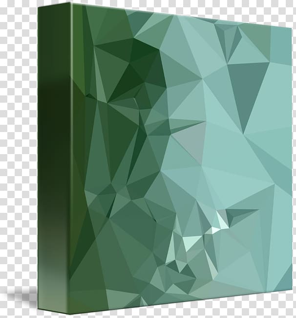 Low poly Green Digital art Polygon, green abstract transparent background PNG clipart