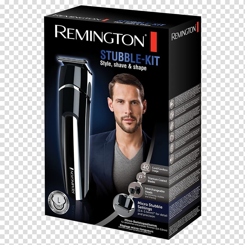 Hair clipper Remington MB4110 Stubble Kit Beard Remington Products Capelli, Beard transparent background PNG clipart