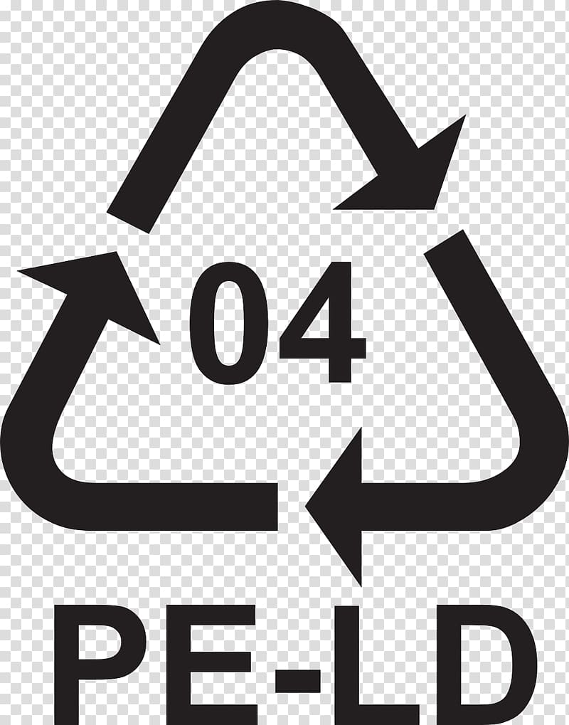 Low-density polyethylene Plastic Recycling symbol Polyethylene terephthalate, plastic recycle transparent background PNG clipart