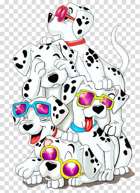 Dalmatian dog The 101 Dalmatians Musical The Hundred and One Dalmatians Cruella de Vil 102 Dalmatians: Puppies to the Rescue, 101 dalmations transparent background PNG clipart