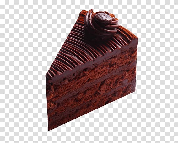 Sachertorte Chocolate cake Chocolate brownie, cake slice transparent background PNG clipart