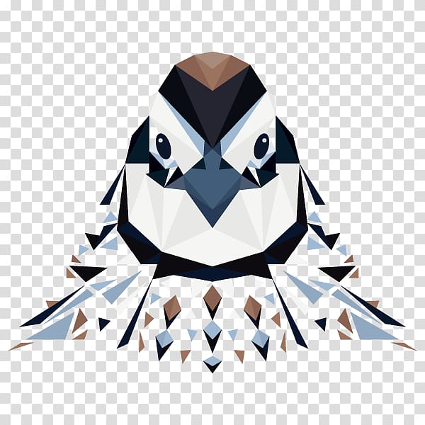 Bird Cartoon, geometrico transparent background PNG clipart