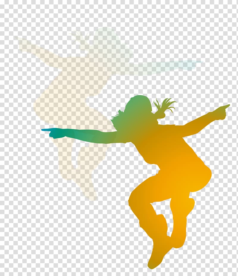 Dance party Silhouette Euclidean , Dynamic silhouette figures transparent background PNG clipart