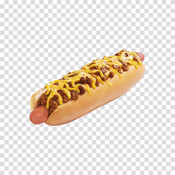 Chili dog Coney Island hot dog Chili con carne Cheese dog, hot dog transparent background PNG clipart