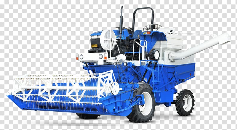 Combine Harvester New Holland Agriculture Tractor Machine, tractor transparent background PNG clipart