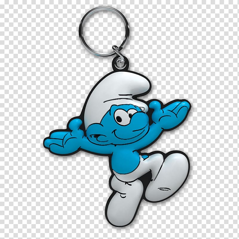 Key Chains De Smurfen Smurfette Papa Smurf Brainy Smurf, Papa smurf transparent background PNG clipart