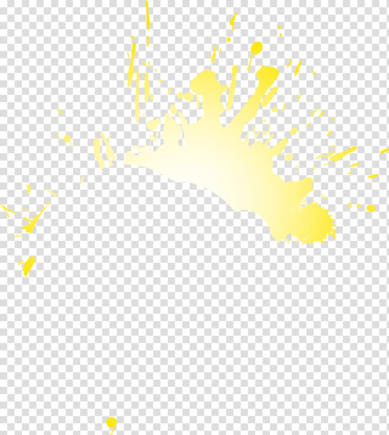 yellow , Ink Paint, Colorful ink transparent background PNG clipart