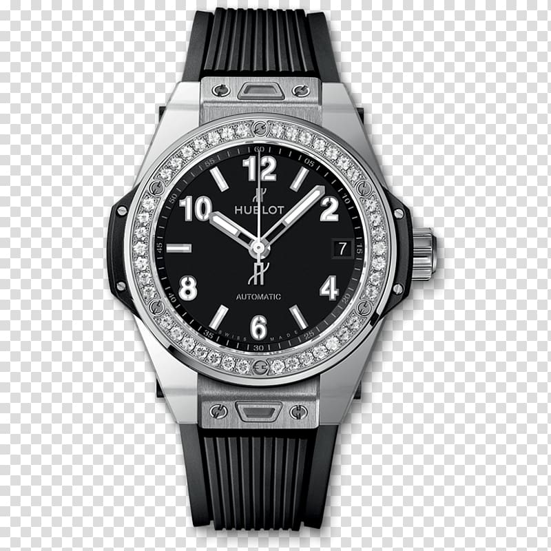 Hublot Automatic watch Luneta Diamond, watch transparent background PNG clipart