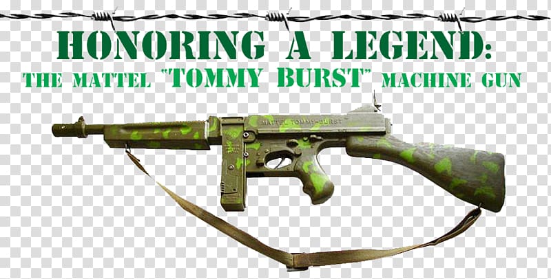 Assault rifle Toy weapon Trigger Firearm Sniper rifle, tommy Gun transparent background PNG clipart