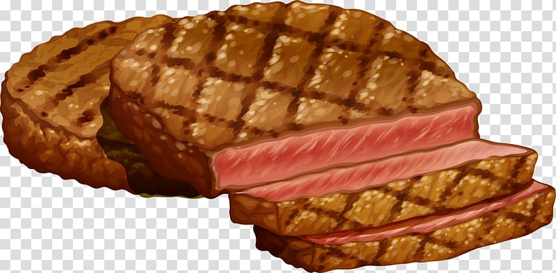 Barbecue grill Ribs Rib eye steak, A delicious steak with coffee transparent background PNG clipart