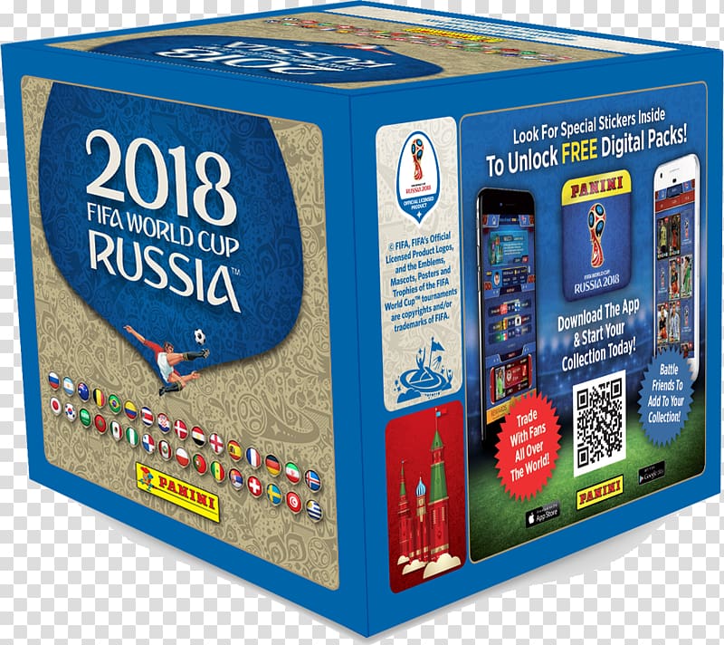 2018 FIFA World Cup Panini Group Sticker album Baseball card, box transparent background PNG clipart