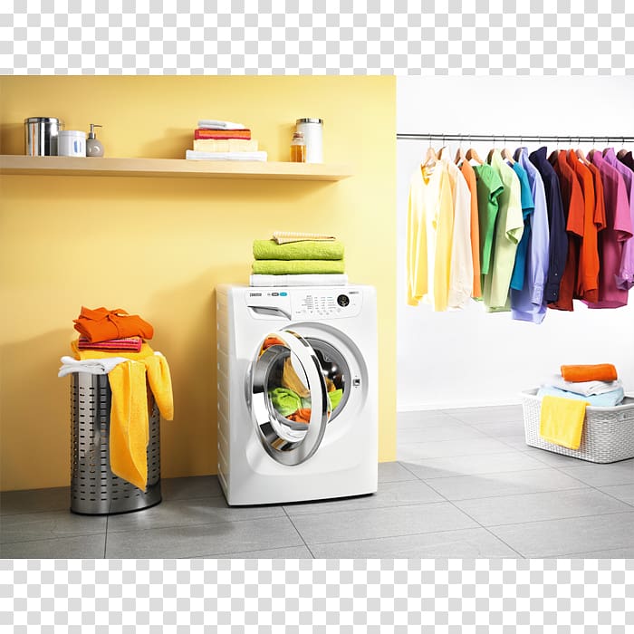 Zanussi LINDO300 ZWF91483 Washing Machines Zanussi Lindo300 ZWF91283, washing machine promotion transparent background PNG clipart