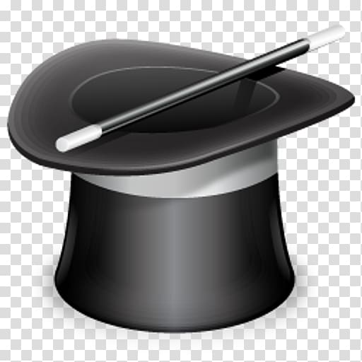 Wand Magician Top hat, Hat transparent background PNG clipart