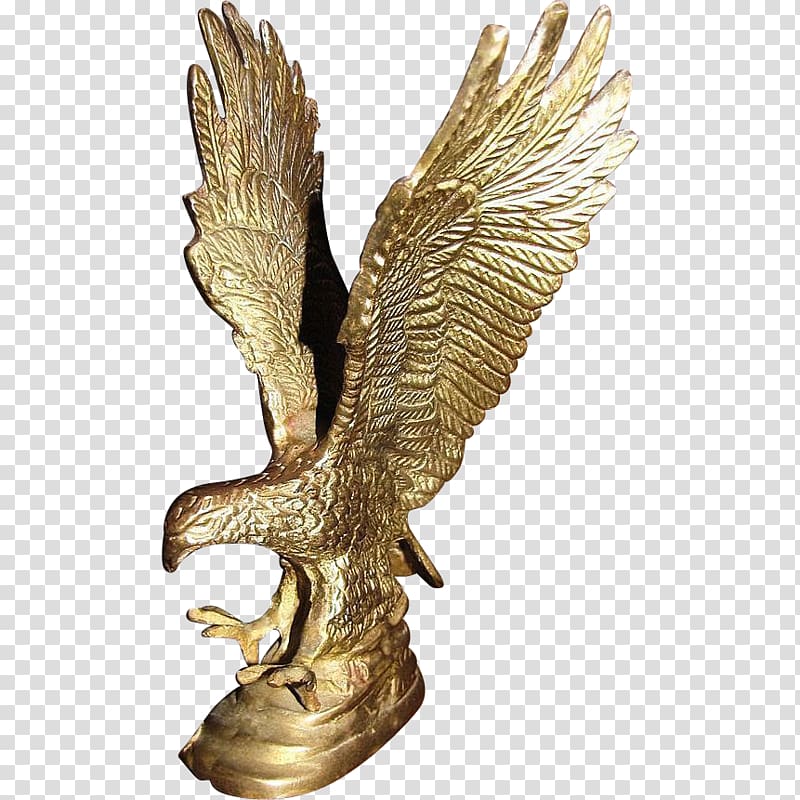 Eagle Bronze sculpture 01504, eagle transparent background PNG clipart