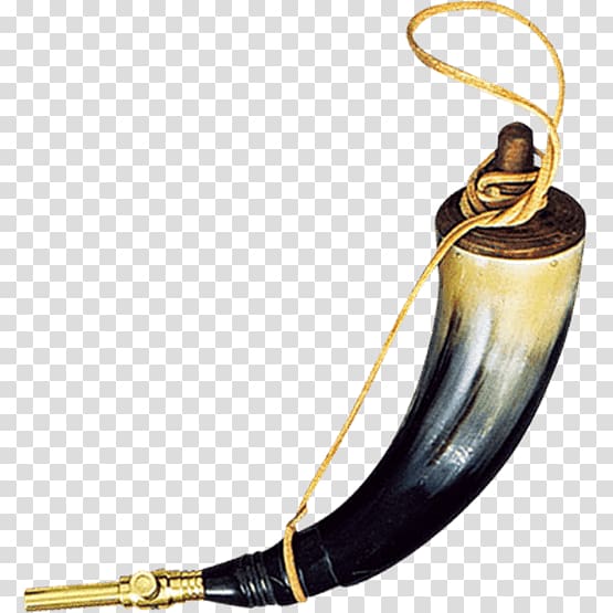 Powder horn Black powder Drinking horn Brass, others transparent background PNG clipart