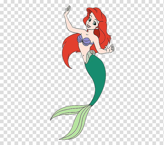 Ariel A Mermaid Drawing Cartoon, mermaid tail transparent background PNG clipart