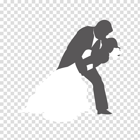 man and woman kissing illustration, Wedding Silhouette Marriage, married couples hugging kissing transparent background PNG clipart