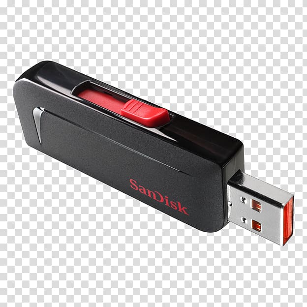 SanDisk Cruzer Slice USB Flash Drives Computer data storage SanDisk Cruzer Blade USB 2.0, Computer transparent background PNG clipart