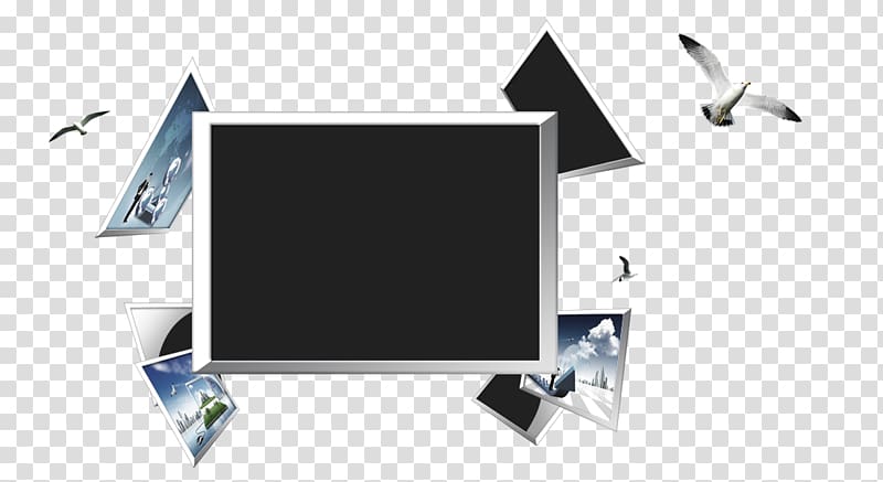 3D television 3D film 3D computer graphics, Free 3D TV Projector pull material transparent background PNG clipart
