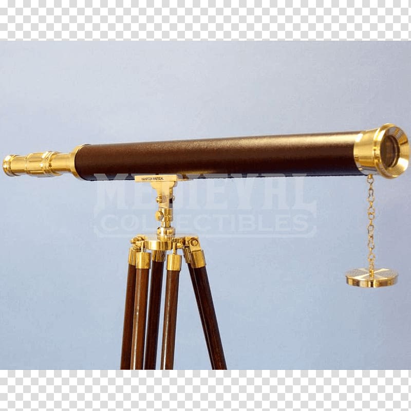 Brass 01504 Telescope Leather Floor, Refracting Telescope transparent background PNG clipart