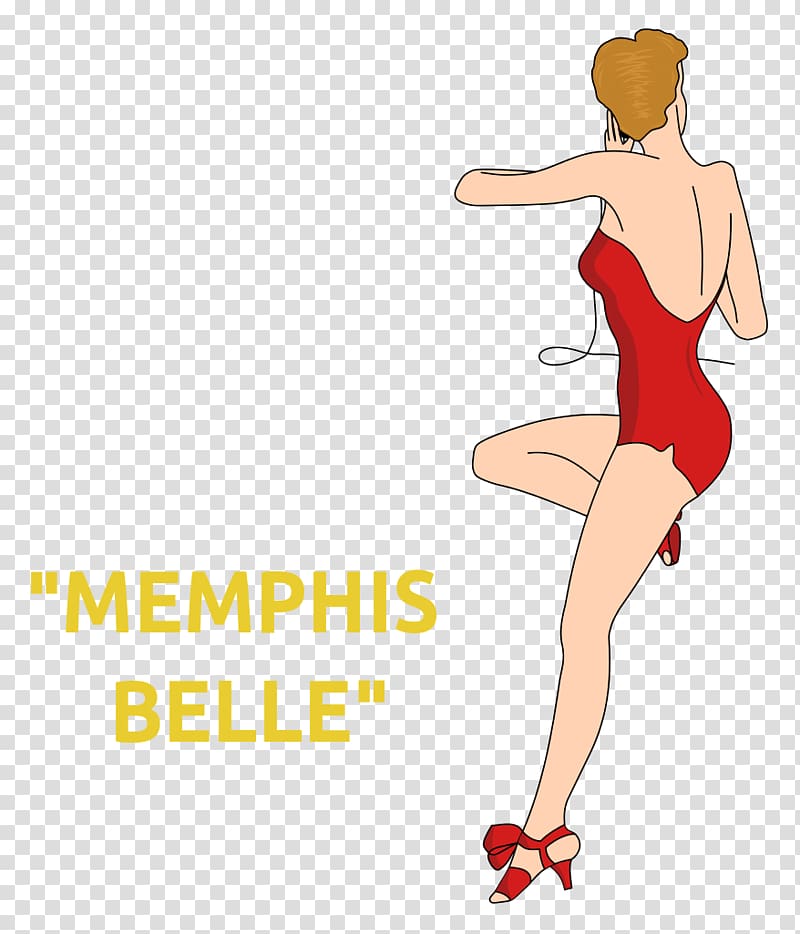 Boeing B-17 Flying Fortress Memphis Belle Nose art Pin-up girl, pin up transparent background PNG clipart