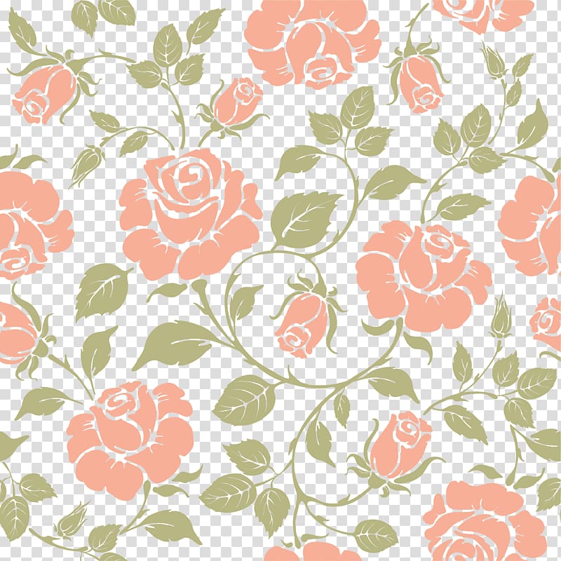 Rose Drawing Illustration, Hand painted pink flowers leaves transparent background PNG clipart
