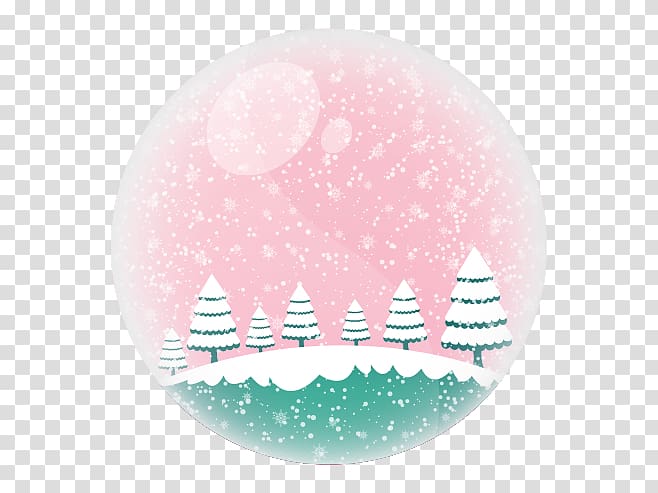 Christmas tree Snowflake Icon, Pretty snow ball transparent background PNG clipart