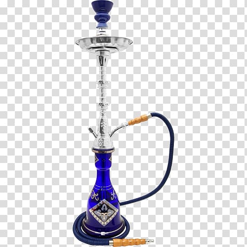 Tobacco pipe Hookah Smoking pipe Pipe smoking Cobalt blue, hookah smoker transparent background PNG clipart