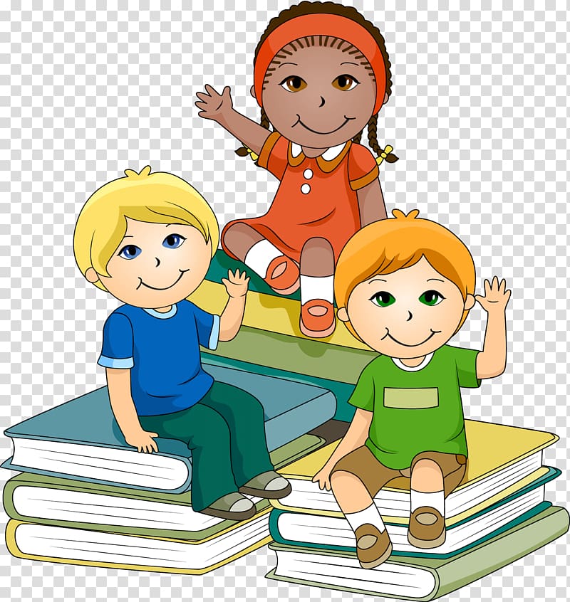 kids reading clip art