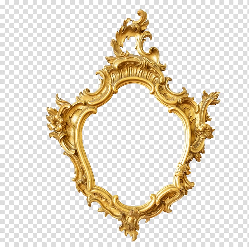 continental gold frame transparent background PNG clipart