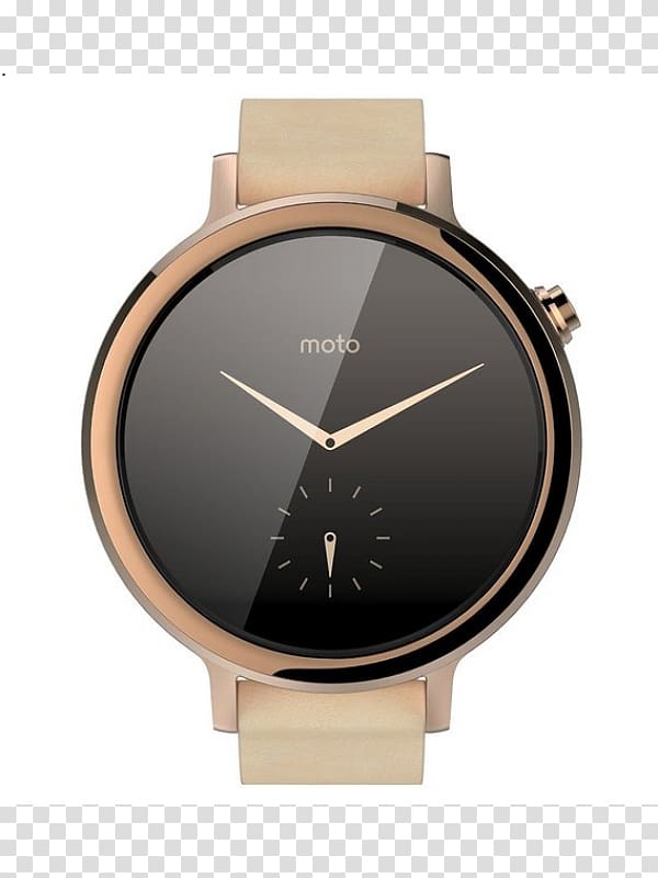 Moto 360 (2nd generation) Smartwatch Gold Motorola, gold transparent background PNG clipart