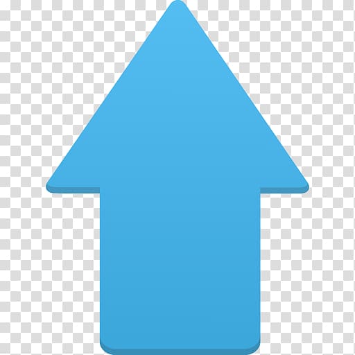 blue up arrow illustration, blue triangle symbol aqua, Up transparent background PNG clipart