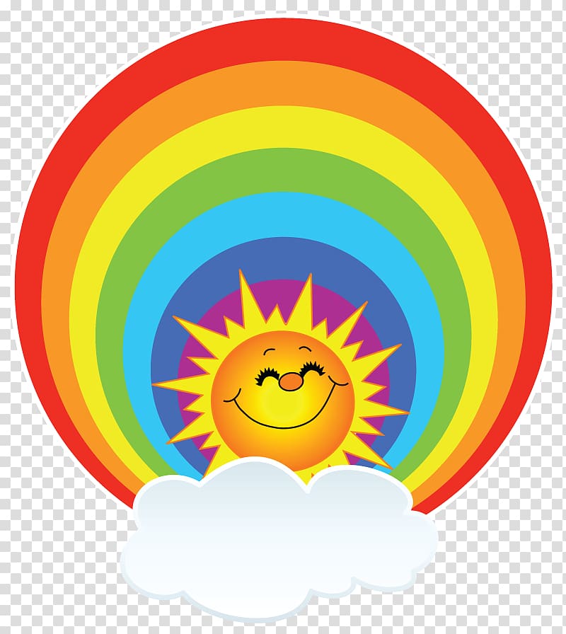 Sunshine Square Preschool Pre-school Child Emoticon , Triple Rainbow Sunshine transparent background PNG clipart