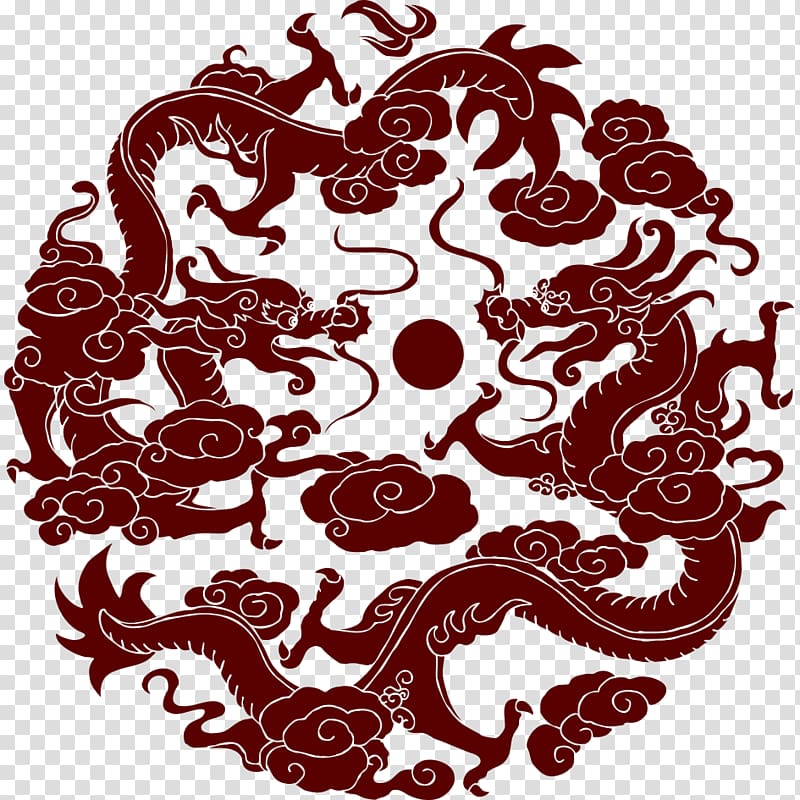 China T-shirt Chinese dragon, Dragons transparent background PNG clipart