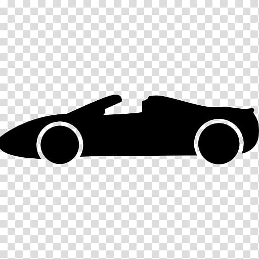 Sports car Silhouette, car profile transparent background PNG clipart