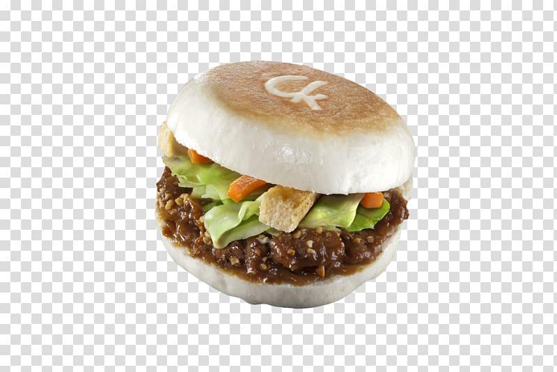 Rou jia mo Beef chow fun Slider Fast food Cheeseburger, bread transparent background PNG clipart