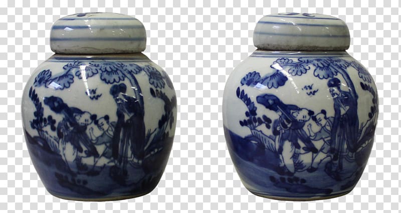 Blue and white pottery Ceramic Jar Porcelain, blue and white porcelain transparent background PNG clipart