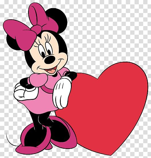 Minnie Mouse Mickey Mouse Daisy Duck Valentine\'s Day , minnie Mouse transparent background PNG clipart