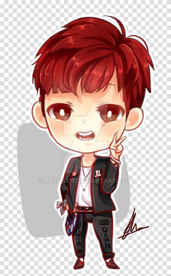 War of Hormone BTS Chibi Drawing Fan art, Chibi transparent background PNG clipart