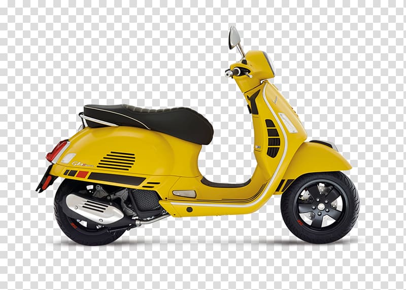 Piaggio Vespa GTS 300 Super Scooter Motorcycle, Vespa GTS transparent background PNG clipart