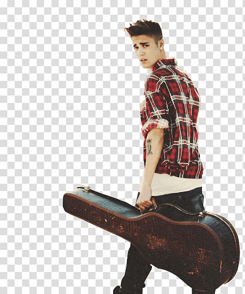 Justine Bieber, Walking With Guitar Justin Bieber transparent background PNG clipart
