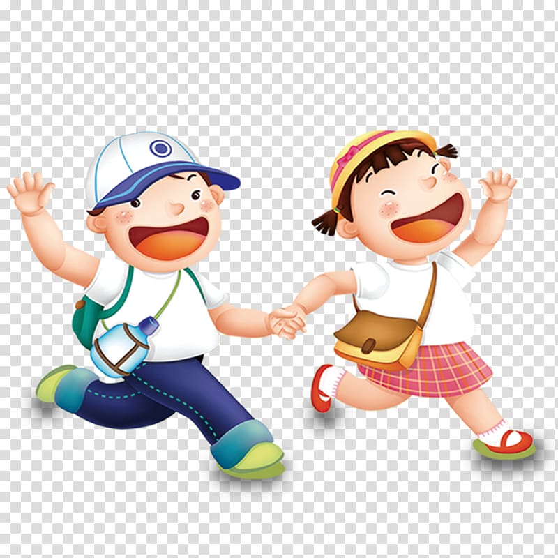 boy and girl , Child Cartoon , School children transparent background PNG clipart