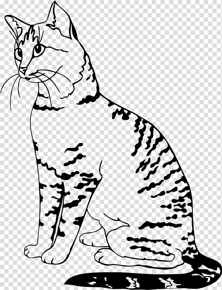 Egyptian Mau Himalayan cat Drawing Wall decal, Egypt transparent background PNG clipart