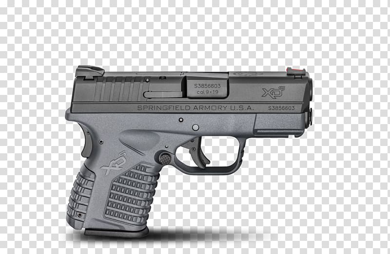 Springfield Armory HS2000 Pistol .45 ACP Firearm, Handgun transparent background PNG clipart